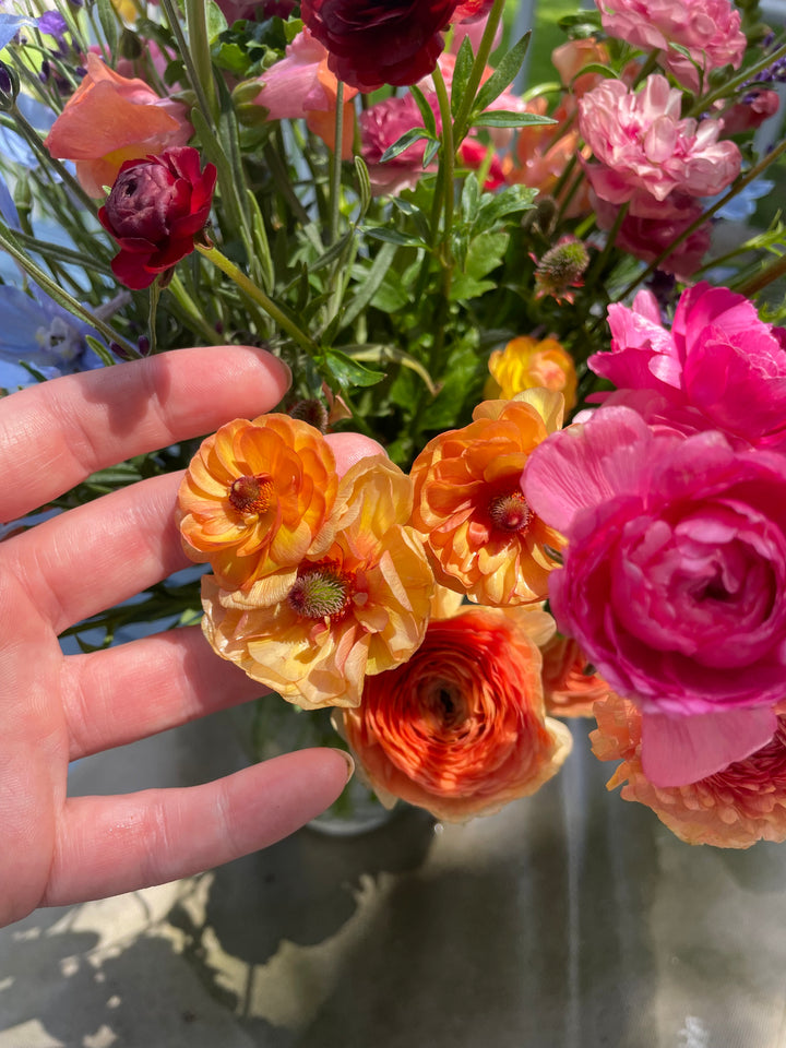 Orange Butterfly Ranunculus Phosphorus Bouquet