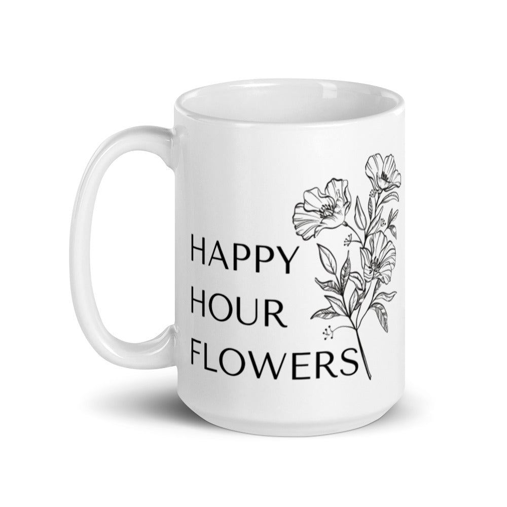 White glossy mug